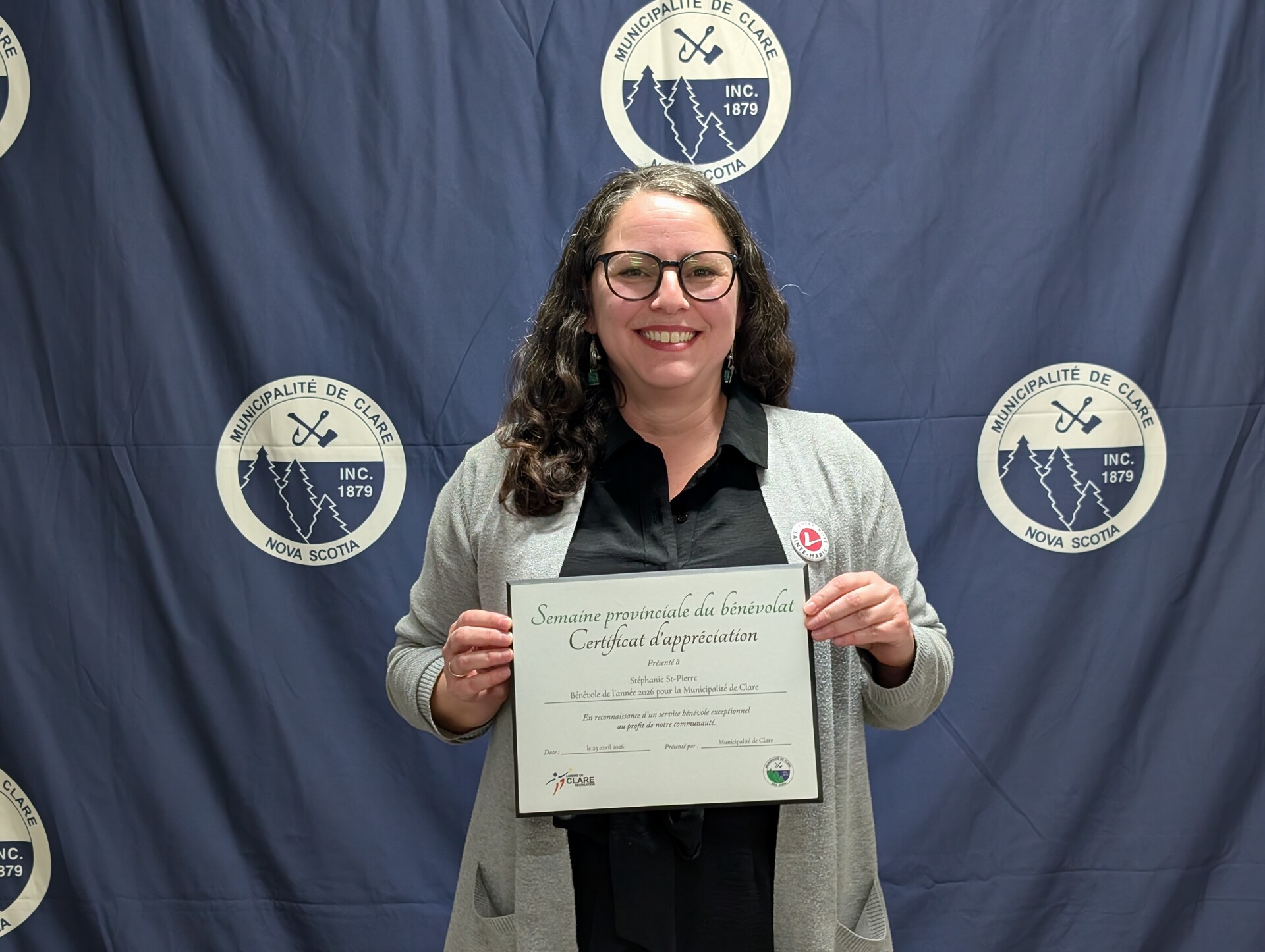Stéphanie St-Pierre - Bénévole de l'année pour 2026